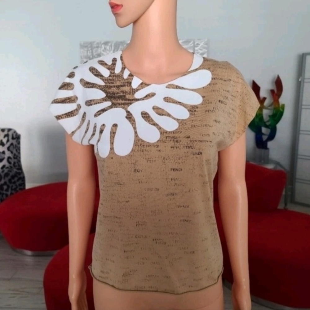 FENDI logo shirt top size 4 rare vintage